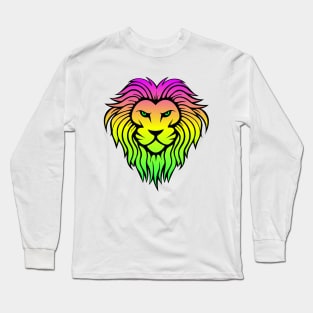 My Spirit Animal- Beautiful Multi-color Lion Head Long Sleeve T-Shirt